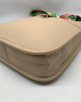 Unbranded Taupe Faux Leather Saddle Crossbody