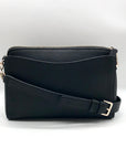 Guess Black Lyndi Triple Compartment Girlfriend Crossbody