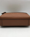 Michael Kors Luggage Brown Pebbled Leather Hudson Utility Crossbody Bag