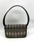 Stuad Tommy Brown Beaded Shoulder Bag
