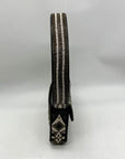 Stuad Tommy Brown Beaded Shoulder Bag