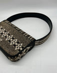 Stuad Tommy Brown Beaded Shoulder Bag