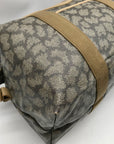 Yves Saint Laurent Beige & Brown Canvas Vintage Giraffe Print Duffle Bag