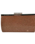 Nina Rose Gold Crystal Frame Clutch