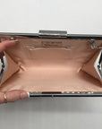 Nina Rose Gold Crystal Frame Clutch
