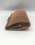 Nina Rose Gold Crystal Frame Clutch
