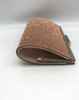 Nina Rose Gold Crystal Frame Clutch