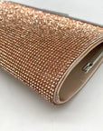 Nina Rose Gold Crystal Frame Clutch