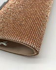 Nina Rose Gold Crystal Frame Clutch