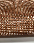 Nina Rose Gold Crystal Frame Clutch