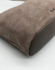 The Sak Gray Genuine Suede De Young Shoulder Bag