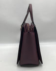 Kate Spade Dark Purple Saffiano Leather Reese Laurel Way Satchel bag