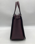 Kate Spade Dark Purple Saffiano Leather Reese Laurel Way Satchel bag