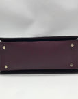 Kate Spade Dark Purple Saffiano Leather Reese Laurel Way Satchel bag