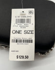 I.N.C. International Concepts Black East West Embellished Minaudiere Convertible Clutch