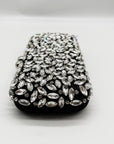 I.N.C. International Concepts Black East West Embellished Minaudiere Convertible Clutch