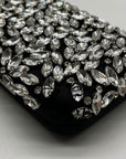 I.N.C. International Concepts Black East West Embellished Minaudiere Convertible Clutch