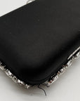 I.N.C. International Concepts Black East West Embellished Minaudiere Convertible Clutch