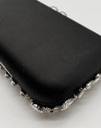 I.N.C. International Concepts Black East West Embellished Minaudiere Convertible Clutch