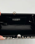 I.N.C. International Concepts Black East West Embellished Minaudiere Convertible Clutch