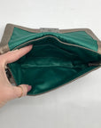 Coach Metallic Bronze Leather Wristlet Clutch