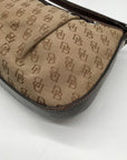 Dooney & Bourke Brown Monogram Canvas Baguette Bag