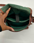 Brown Leather Satchel and Fable Handmade Bag