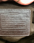 Coach Beige & Brown Canvas Hampton Tote Bag F12645