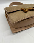 Lukadi Tan Faux Leather Crossbody Bag