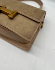 Lukadi Tan Faux Leather Crossbody Bag