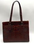 Brahmin Anywhere Melbourne Embossed Leather Tote – Pecan Melbourne
