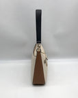 Kate Spade Beige And Brown Pebbled Leather Convertible Husdson Shoulder Bag