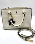 Crown & Ivy White Convertible Crossbody Satchel