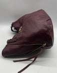 Aimee Kestenberg Burgundy Genuine Leather Hobo Bag