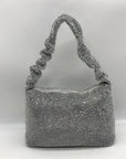 I.N.C International Concepts Silver Mesh Scrunch Shoulder Bag