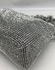 I.N.C International Concepts Silver Mesh Scrunch Shoulder Bag