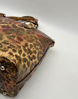 Brahmin Multi-Color Leopard Duxbury Satchel
