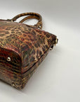 Brahmin Multi-Color Leopard Duxbury Satchel