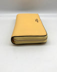 Kate Spade Yellow Saffiano Leather Marlee Continental Wallet