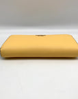 Kate Spade Yellow Saffiano Leather Marlee Continental Wallet