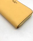 Kate Spade Yellow Saffiano Leather Marlee Continental Wallet