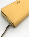 Kate Spade Yellow Saffiano Leather Marlee Continental Wallet