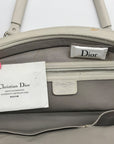 Christian Dior Off-White Vintage Leather Satchel Frame Bag