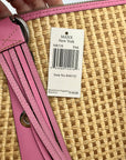Maxx New York Pink Woven Shoulder Bag