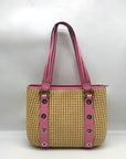 Maxx New York Pink Woven Shoulder Bag