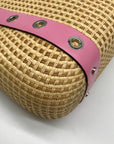 Maxx New York Pink Woven Shoulder Bag