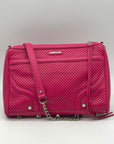 Rebecca Minkoff Pink Perforated Leather Crossbody Bag