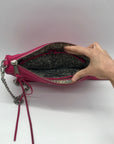 Rebecca Minkoff Pink Perforated Leather Crossbody Bag