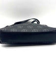 Adrenne Vittadini Black Coated Canvas Shoulder Bag