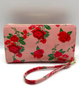 Betsey Johnson Blush Pink Floral Clutch